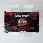 Personalized Sydney Roosters Tablecloth Graffiti Grunge Abstract Urban Street Style Design