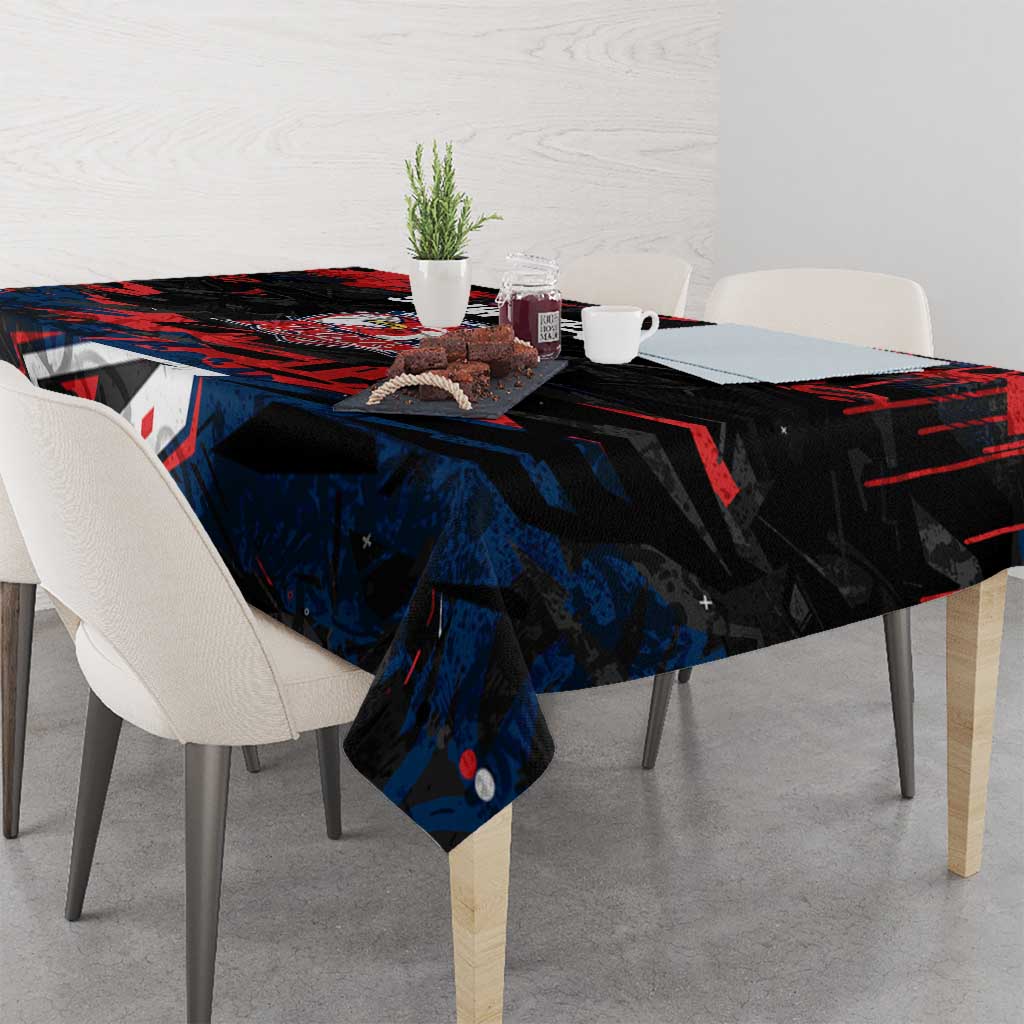 Personalized Sydney Roosters Tablecloth Graffiti Grunge Abstract Urban Street Style Design
