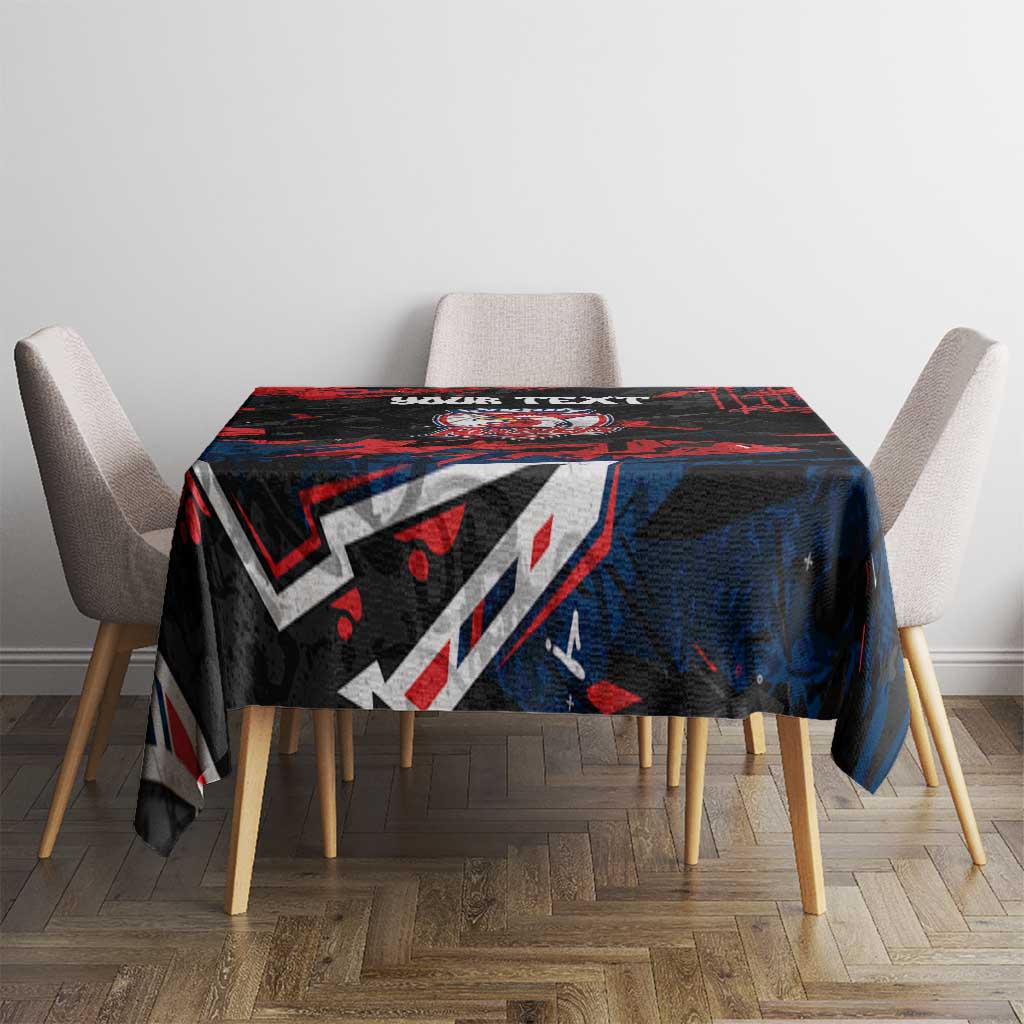 Personalized Sydney Roosters Tablecloth Graffiti Grunge Abstract Urban Street Style Design