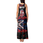 Personalized Sydney Roosters Tank Maxi Dress Graffiti Grunge Abstract Urban Street Style Design