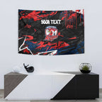 Personalized Sydney Roosters Tapestry Graffiti Grunge Abstract Urban Street Style Design