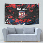 Personalized Sydney Roosters Tapestry Graffiti Grunge Abstract Urban Street Style Design