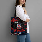 Personalized Sydney Roosters Tote Bag Graffiti Grunge Abstract Urban Street Style Design