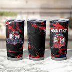Personalized Sydney Roosters Tumbler Cup Graffiti Grunge Abstract Urban Street Style Design