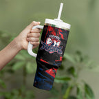 Personalized Sydney Roosters Tumbler With Handle Graffiti Grunge Abstract Urban Street Style Design