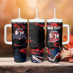 Personalized Sydney Roosters Tumbler With Handle Graffiti Grunge Abstract Urban Street Style Design