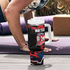 Personalized Sydney Roosters Tumbler With Handle Graffiti Grunge Abstract Urban Street Style Design