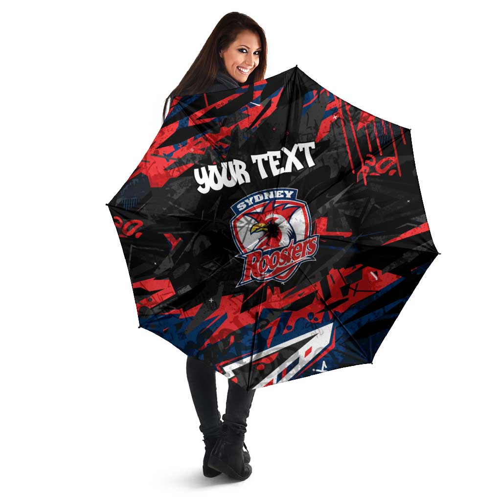 Personalized Sydney Roosters Umbrella Graffiti Grunge Abstract Urban Street Style Design
