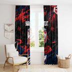 Personalized Sydney Roosters Window Curtain Graffiti Grunge Abstract Urban Street Style Design