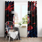 Personalized Sydney Roosters Window Curtain Graffiti Grunge Abstract Urban Street Style Design