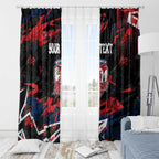 Personalized Sydney Roosters Window Curtain Graffiti Grunge Abstract Urban Street Style Design