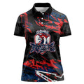 Personalized Sydney Roosters Women Polo Shirt Graffiti Grunge Abstract Urban Street Style Design