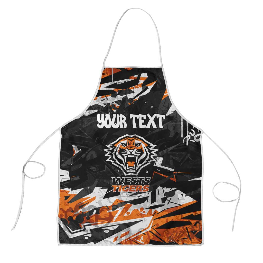 Personalized Wests Tigers Apron Graffiti Grunge Abstract Urban Street Style Design