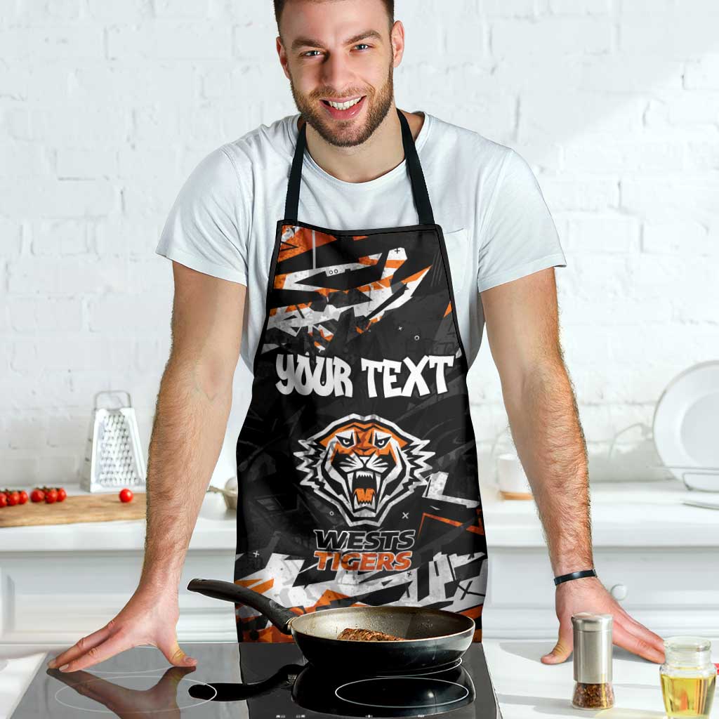 Personalized Wests Tigers Apron Graffiti Grunge Abstract Urban Street Style Design