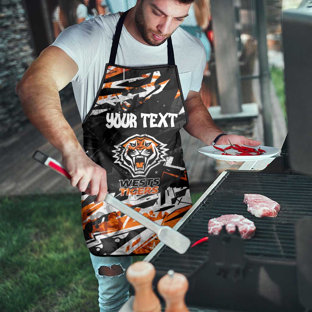 Personalized Wests Tigers Apron Graffiti Grunge Abstract Urban Street Style Design