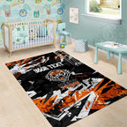 Personalized Wests Tigers Area Rug Graffiti Grunge Abstract Urban Street Style Design