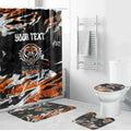 Personalized Wests Tigers Bathroom Set Graffiti Grunge Abstract Urban Street Style Design