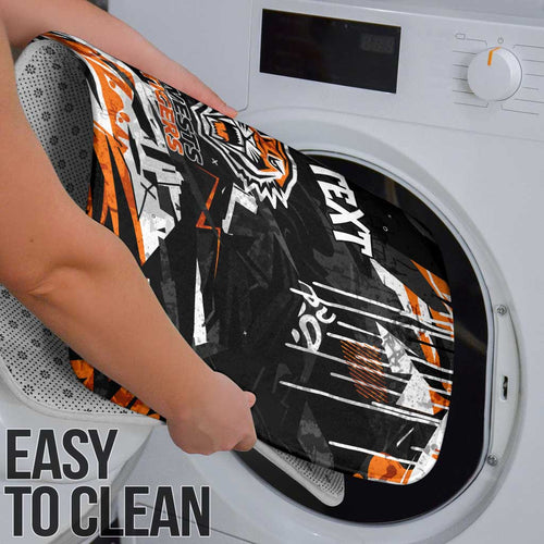 Personalized Wests Tigers Bathroom Set Graffiti Grunge Abstract Urban Street Style Design