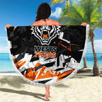 Personalized Wests Tigers Beach Blanket Graffiti Grunge Abstract Urban Street Style Design
