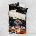 Personalized Wests Tigers Bedding Set Graffiti Grunge Abstract Urban Street Style Design