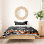 Personalized Wests Tigers Bedding Set Graffiti Grunge Abstract Urban Street Style Design