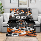Personalized Wests Tigers Blanket Graffiti Grunge Abstract Urban Street Style Design