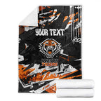 Personalized Wests Tigers Blanket Graffiti Grunge Abstract Urban Street Style Design