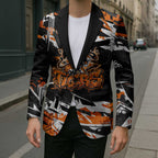 Personalized Wests Tigers Blazer Graffiti Grunge Abstract Urban Street Style Design