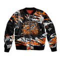 Personalized Wests Tigers Bomber Jacket Graffiti Grunge Abstract Urban Street Style Design