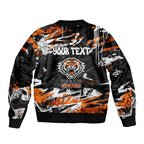 Personalized Wests Tigers Bomber Jacket Graffiti Grunge Abstract Urban Street Style Design