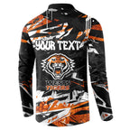 Personalized Wests Tigers Button Sweatshirt Graffiti Grunge Abstract Urban Street Style Design