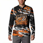 Personalized Wests Tigers Button Sweatshirt Graffiti Grunge Abstract Urban Street Style Design