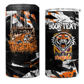 Personalized Wests Tigers 4 in 1 Can Cooler Tumbler Graffiti Grunge Abstract Urban Street Style Design