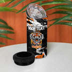 Personalized Wests Tigers 4 in 1 Can Cooler Tumbler Graffiti Grunge Abstract Urban Street Style Design