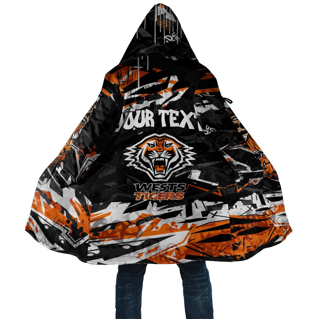 Personalized Wests Tigers Cloak Graffiti Grunge Abstract Urban Street Style Design