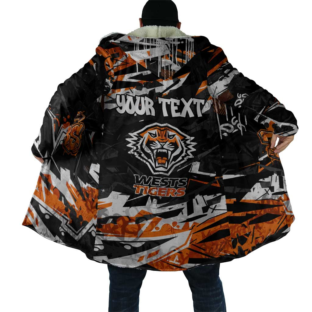 Personalized Wests Tigers Cloak Graffiti Grunge Abstract Urban Street Style Design