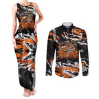 Personalized Wests Tigers Couples Matching Tank Maxi Dress and Long Sleeve Button Shirt Graffiti Grunge Abstract Urban Street Style Design