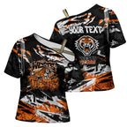 Personalized Wests Tigers Cross Shoulder Shirt Graffiti Grunge Abstract Urban Street Style Design