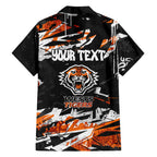 Personalized Wests Tigers Family Matching Mermaid Dress and Hawaiian Shirt Graffiti Grunge Abstract Urban Street Style Design