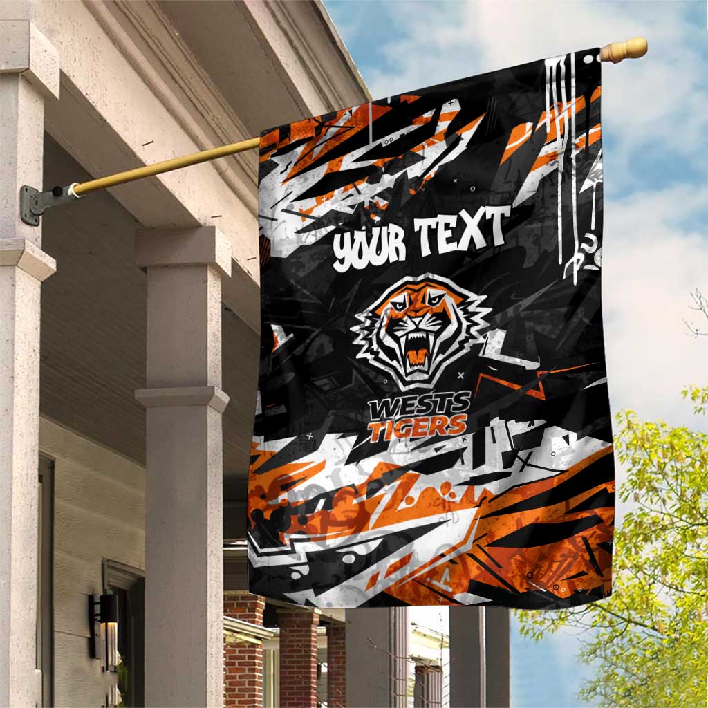 Personalized Wests Tigers Garden Flag Graffiti Grunge Abstract Urban Street Style Design