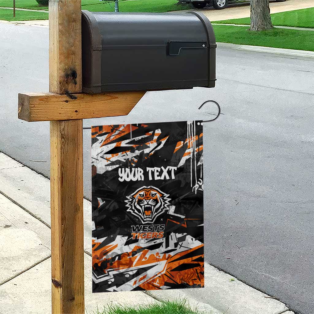 Personalized Wests Tigers Garden Flag Graffiti Grunge Abstract Urban Street Style Design