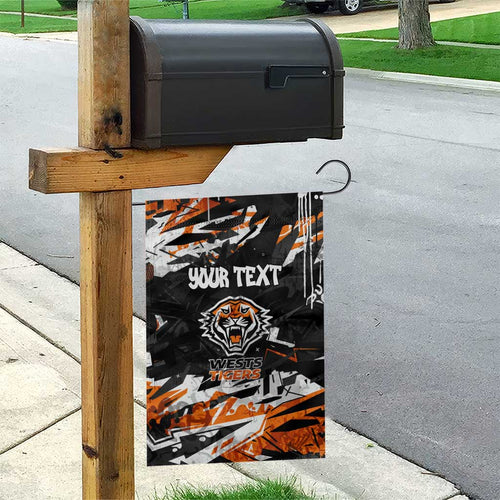 Personalized Wests Tigers Garden Flag Graffiti Grunge Abstract Urban Street Style Design