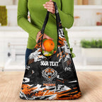 Personalized Wests Tigers Grocery Bag Graffiti Grunge Abstract Urban Street Style Design