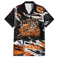 Personalized Wests Tigers Hawaiian Shirt Graffiti Grunge Abstract Urban Street Style Design