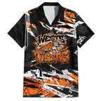 Personalized Wests Tigers Hawaiian Shirt Graffiti Grunge Abstract Urban Street Style Design