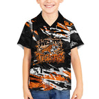 Personalized Wests Tigers Hawaiian Shirt Graffiti Grunge Abstract Urban Street Style Design