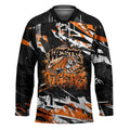 Personalized Wests Tigers Hockey Jersey Graffiti Grunge Abstract Urban Street Style Design