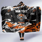 Personalized Wests Tigers Hooded Blanket Graffiti Grunge Abstract Urban Street Style Design