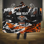 Personalized Wests Tigers Hooded Blanket Graffiti Grunge Abstract Urban Street Style Design