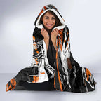 Personalized Wests Tigers Hooded Blanket Graffiti Grunge Abstract Urban Street Style Design
